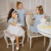 Picture of Deolinda Chic Girls Tweed Dress With Tulle Skirt - Blue