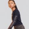 Picture of Juicy Couture Girls Diamante Arm Tee - Night Sky Navy