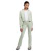 Picture of Juicy Couture Girls Diamante Logo Fold Over Velour Joggers - Frosty Green