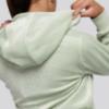 Picture of Juicy Couture Girls Arch Zip Through Diamante Velour Hoodie - Frosty Green