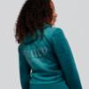 Picture of Juicy Couture Girls  Zip Through Diamante Velour Hoodie - Spruced Up Green