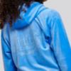 Picture of Juicy Couture Girls Panel Diamante Velour Hoodie & Straight Leg Jogger Set X 2 - Regatta Blue