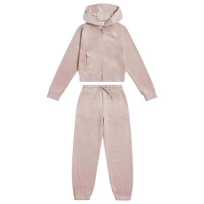 Picture of Juicy Couture Girls Zip Through Velour Hoodie & Relaxed Jogger Set X 2 - Burnished Lilac