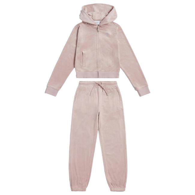 Picture of Juicy Couture Girls Zip Through Velour Hoodie & Relaxed Jogger Set X 2 - Burnished Lilac