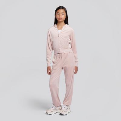 Picture of Juicy Couture Girls Zip Through Velour Hoodie & Relaxed Jogger Set X 2 - Burnished Lilac