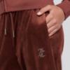 Picture of Juicy Couture Girls Zip Through Velour Hoodie & Relaxed Jogger Set X 2 - Bitter Chocolate