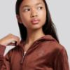 Picture of Juicy Couture Girls Zip Through Velour Hoodie & Relaxed Jogger Set X 2 - Bitter Chocolate