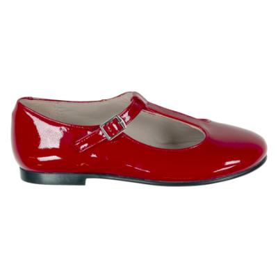 Picture of Panache Girls T Bar Pump - Red Patent