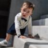 Picture of Bimbalo Baby Boys Cardigan Shorts Shirt Bow Tie Set X 4 - Ivory Navy