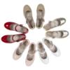 Picture of Panache Girls Scallop Pump - Dark Green Patent