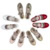 Picture of Panache Girls Scallop Pump - Dark Green Patent