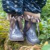 Picture of Igor Bimbi Soft Fur Cuff Print Ankle Rain Boot - Leopard