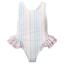 Picture of Meia Pata Girls Stripes Colour Bahamas Ruffle Swimsuit - Multi