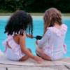 Picture of Meia Pata Girls Stripes Colour Jamaica Long Sleeve Swimsuit - Multi