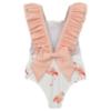 Picture of Meia Pata Girls Flamingos Aruba Swimsuit - White Flamingo