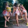 Picture of Meia Pata Girls Flamingos St. Barths Swimsuit - White Flamingo