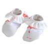 Picture of Meia Pata Girls Flamingos Ruffle Non Slip Shoe - White Flamingo