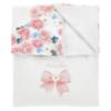 Picture of Monnalisa Bebe Girls Rose Garden Blanket - Ivory Pink