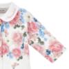 Picture of Monnalisa Bebe Girls Rose Garden Babygrow With Hat Set X 2 - Ivory Pink