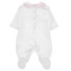 Picture of Monnalisa Bebe Girls Rose Garden Applique Fairy Babygrow  - Ivory Pink
