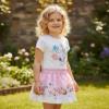 Picture of Monnalisa Bebe Girls Rose Garden Fairy Top & Skirt Set X 2 - Ivory Pink