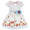 Picture of PRE ORDER Monnalisa Bebe Girls Disney Pooh Bear Dress - Ivory Red