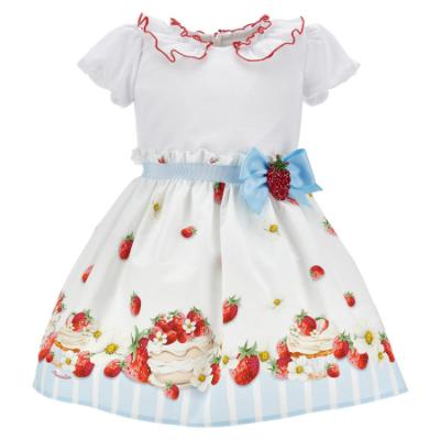 Picture of PRE ORDER Monnalisa Bebe Girls Disney Pooh Bear Dress - Ivory Red