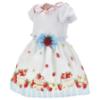 Picture of PRE ORDER Monnalisa Bebe Girls Disney Pooh Bear Dress - Ivory Red