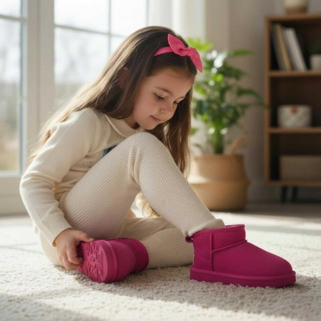 Picture of UGG Toddler Classic Ultra Mini Boot Inside Zip - Dark Peony