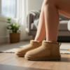 Picture of UGG Toddler Classic Ultra Mini Dazzle Boot Inside Zip - Chestnut