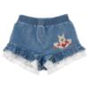 Picture of PRE ORDER Monnalisa Bebe Girls Disney Pooh Bear Top & Denim Shorts Set X 2 - Ivory Red Blue