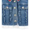 Picture of PRE ORDER Monnalisa Bebe Girls Disney Pooh Bear Denim Jacket - Blue Red
