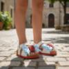 Picture of Monnalisa Girls Pooh Bear Strawberry Sandal - White Red