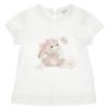 Picture of PRE ORDER Monnalisa Bebe Girls Romantic Bunny Top & Skirt Set X 2 - Ivory Pink
