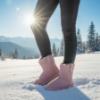 Picture of Lelli Kelly Asia Cowboy Sheepskin Boot - Dusky Pink
