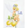 Picture of PRE ORDER Monnalisa Girls Tinkerbell Drop Waist Dress - White Yellow