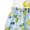 Picture of PRE ORDER Monnalisa Girls Tinkerbell Drop Waist Dress - White Yellow