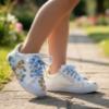 Picture of Monnalisa Girls Tinkerbell Trainer - White Yellow