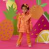 Picture of PRE ORDER A Dee Tutti Frutti Tanya Zig Zag Print Raincoat - Bright Pink