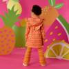 Picture of PRE ORDER A Dee Tutti Frutti Tanya Zig Zag Print Raincoat - Bright Pink
