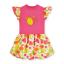 Picture of PRE ORDER A Dee Tutti Frutti Tilly Print Mix Dress - Bright Pink