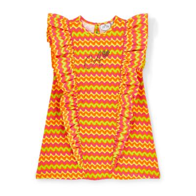 Picture of PRE ORDER A Dee Tutti Frutti Tate Zig Zag Dress - Bright Pink