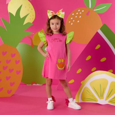 Picture of PRE ORDER A Dee Tutti Frutti Tegan Handbag Dress - Bright Pink