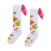 Picture of PRE ORDER A Dee Tutti Frutti Tammy Knee High Bow Socks - Bright White