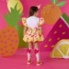 Picture of PRE ORDER A Dee Tutti Frutti Tammy Knee High Bow Socks - Bright White