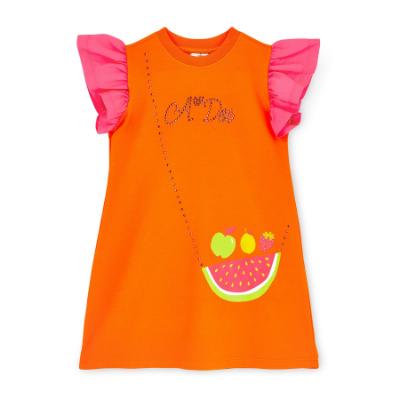 Picture of PRE ORDER A Dee Tutti Frutti Tegan Handbag Dress - Bright Orange