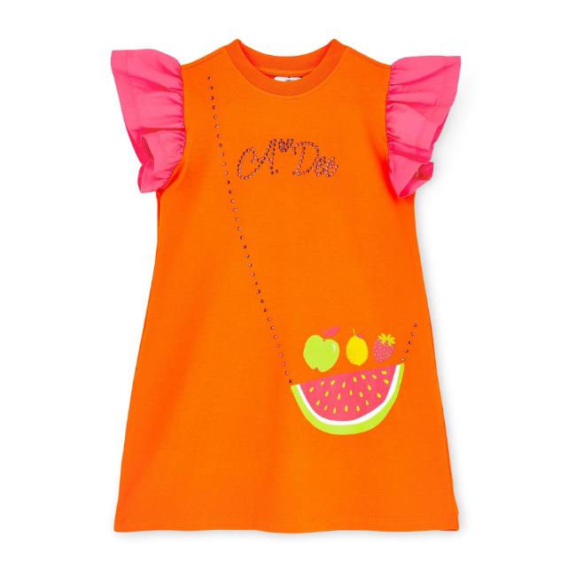 Picture of PRE ORDER A Dee Tutti Frutti Tegan Handbag Dress - Bright Orange