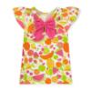 Picture of PRE ORDER A Dee Tutti Frutti Tamara Print Dress With Bow - Bright White