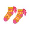 Picture of PRE ORDER A Dee Tutti Frutti Tamson Zig Zag Print Ankle Socks - Bright Pink