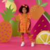 Picture of PRE ORDER A Dee Tutti Frutti Tasha Zig Zag Print Hair Clip - Bright Pink
